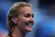 Ariarne Titmus after qualifying for the Women's 400m freestyle finals during the first day of the 2024 Paris Olympics (Image via: Getty Images)